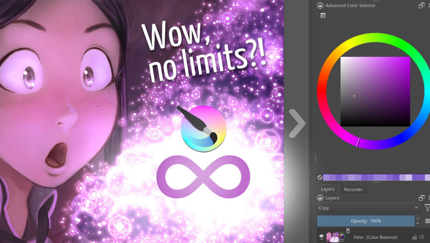 The Pseudo Infinite Canvas in Krita